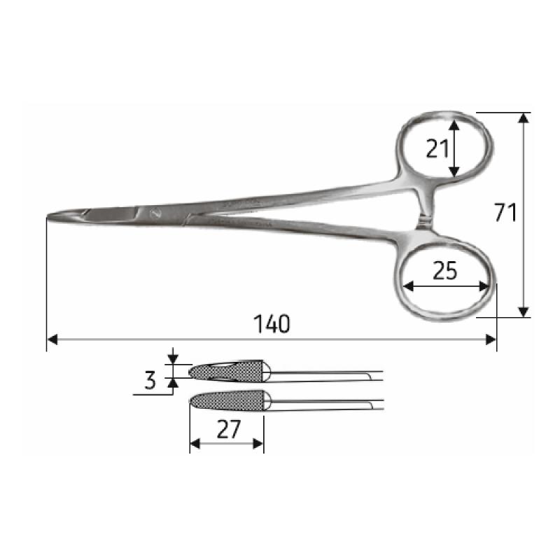 Голкотримач Olsen-Hegar, 14 cм, J-24-041, Surgicon
